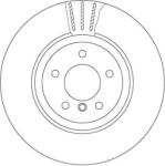 TRW Brzdový kotúč TRW DF6624S (DF6624S)