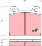 TRW Sada brzdových platničiek kotúčovej brzdy TRW GDB100 (GDB100)