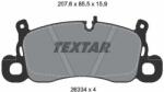 TEXTAR Sada brzdových platničiek kotúčovej brzdy TEXTAR 2633401 (2633401)