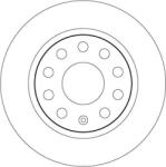 TRW Brzdový kotúč TRW DF6553 (DF6553)