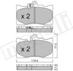 METELLI Sada brzdových platničiek kotúčovej brzdy METELLI 22-0799-0 (22-0799-0)