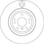 TRW Brzdový kotúč TRW DF6833S (DF6833S)