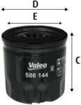 VALEO Olejový filter VALEO 586144 (586144)