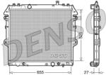 DENSO Chladič motora DENSO DRM50045 (DRM50045)