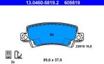 ATE Sada brzdových platničiek kotúčovej brzdy ATE 13.0460-5819.2 (13.0460-5819.2)