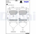 DELPHI Sada brzdových platničiek kotúčovej brzdy DELPHI LP1780 (LP1780)