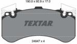 TEXTAR Sada brzdových platničiek kotúčovej brzdy TEXTAR 2484701 (2484701)