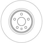 TRW Brzdový kotúč TRW DF6585S (DF6585S)