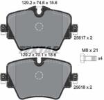 TEXTAR Sada brzdových platničiek kotúčovej brzdy TEXTAR 2561701 (2561701)