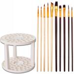 Loveart Festő ecsetek művészi precíziós 10 db-os ecsetkészlet és állvány (ZS- Zestaw malarski stojak i pędzle)