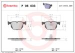 BREMBO Sada brzdových platničiek kotúčovej brzdy BREMBO P 06 033 (P 06 033)