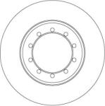 TRW Brzdový kotúč TRW DF6711 (DF6711)