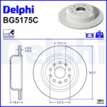 DELPHI Brzdový kotúč DELPHI BG5175C (BG5175C)