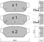 CIFAM Sada brzdových platničiek kotúčovej brzdy CIFAM 822-396-0 (822-396-0)