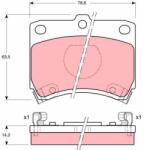 TRW Sada brzdových platničiek kotúčovej brzdy TRW GDB773 (GDB773)