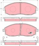 TRW Sada brzdových platničiek kotúčovej brzdy TRW GDB3201 (GDB3201)