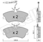 METELLI Sada brzdových platničiek kotúčovej brzdy METELLI 22-0222-0 (22-0222-0)