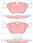 TRW Sada brzdových platničiek kotúčovej brzdy TRW GDB1619 (GDB1619)