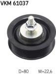 SKF Vratná/vodiaca kladka rebrovaného klinového remeňa SKF VKM 61037 (VKM 61037)