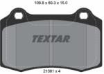 TEXTAR Sada brzdových platničiek kotúčovej brzdy TEXTAR 2138102 (2138102)