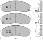 METELLI Sada brzdových platničiek kotúčovej brzdy METELLI 22-0631-0 (22-0631-0)