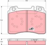 TRW Sada brzdových platničiek kotúčovej brzdy TRW GDB1318 (GDB1318)