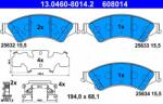 ATE Sada brzdových platničiek kotúčovej brzdy ATE 13.0460-8014.2 (13.0460-8014.2)