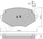 METELLI Sada brzdových platničiek kotúčovej brzdy METELLI 22-0472-0 (22-0472-0)