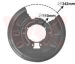 VAN WEZEL Ochranný plech proti rozstreku, Brzdový kotúč VAN WEZEL 0649373 (0649373)