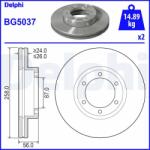 DELPHI Brzdový kotúč DELPHI BG5037 (BG5037)