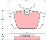 TRW Sada brzdových platničiek kotúčovej brzdy TRW GDB466 (GDB466)