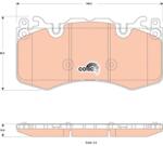 TRW Sada brzdových platničiek kotúčovej brzdy TRW GDB1834 (GDB1834)