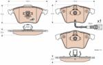 TRW Sada brzdových platničiek kotúčovej brzdy TRW GDB1616 (GDB1616)