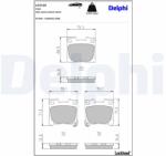DELPHI Sada brzdových platničiek kotúčovej brzdy DELPHI LP3725 (LP3725)