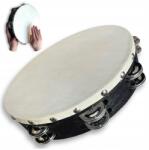 Kazoo Polska Baskír tambura fa bőr hangos 25 cm 8 pár tányér (BB25-1)