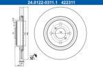 ATE Brzdový kotúč ATE 24.0122-0311.1 (24.0122-0311.1)