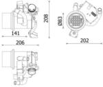 MAHLE Chladič pre recirkuláciu plynov MAHLE CE 39 000P (CE 39 000P)
