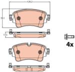 TRW Sada brzdových platničiek kotúčovej brzdy TRW GDB2132 (GDB2132)