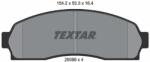 TEXTAR Sada brzdových platničiek kotúčovej brzdy TEXTAR 2506801 (2506801)