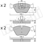 METELLI Sada brzdových platničiek kotúčovej brzdy METELLI 22-0207-3 (22-0207-3)