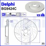 DELPHI Brzdový kotúč DELPHI BG9424C (BG9424C)