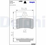 DELPHI Klocki Ham. Citroen C5 Tyl (lp1680)