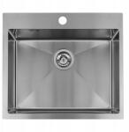 Laveo Inox Acél Mosogató 50x58 Süllyesztett Pultra 1 Rekeszes (SLM 010T)