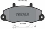 TEXTAR Sada brzdových platničiek kotúčovej brzdy TEXTAR 2147002 (2147002)