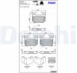 DELPHI Sada brzdových platničiek kotúčovej brzdy DELPHI LP3397 (LP3397)