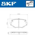 SKF Sada brzdových platničiek kotúčovej brzdy SKF VKBP 80564 A (VKBP 80564 A)