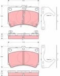 TRW Sada brzdových platničiek kotúčovej brzdy TRW GDB3252 (GDB3252)