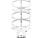 BREMBO Sada brzdových platničiek kotúčovej brzdy BREMBO P 30 095 (P 30 095)