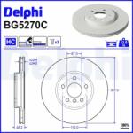 DELPHI Brzdový kotúč DELPHI BG5270C (BG5270C)