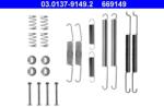 ATE Súprava príslušenstva, brzdové čeľuste ATE 03.0137-9149.2 (03.0137-9149.2)